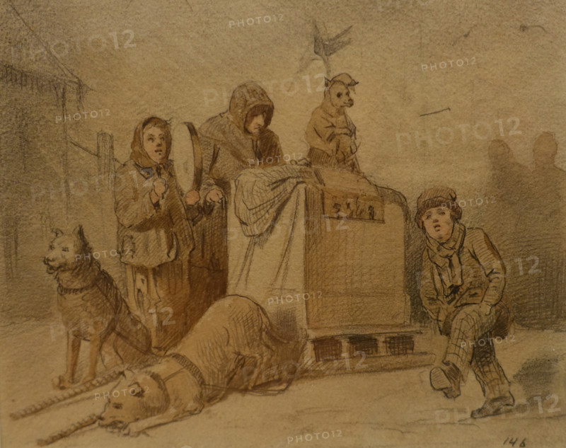 Street Musicians in Paris 1863 Vasiliy Perov (1833-1882)