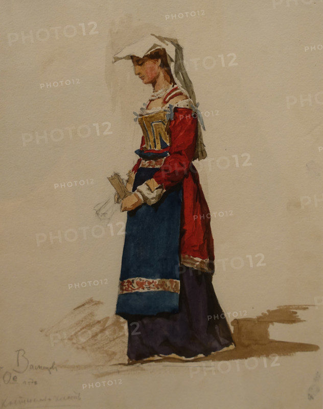Italian Woman with a Prayer Book Early 1870s Viktor Vasnetsov (1848-1926)