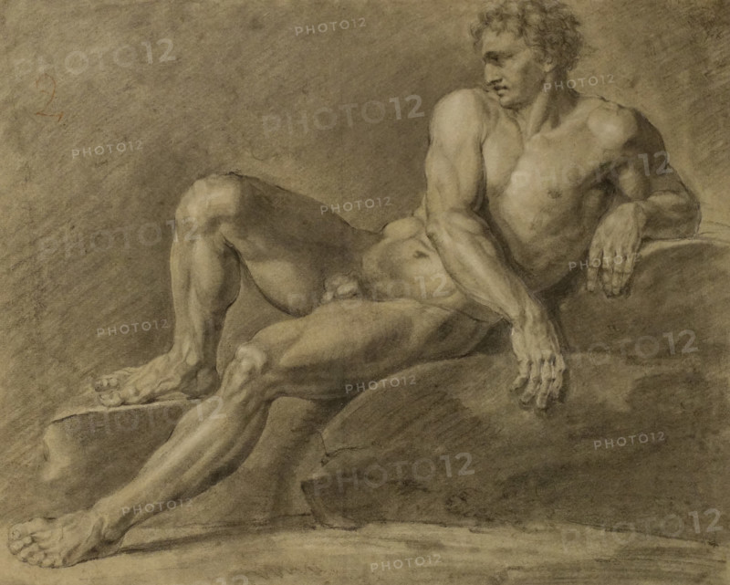 Male Model Reclining 1802 Orest Kiprensky (1782-1836)
