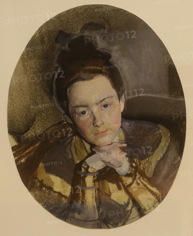 Portrait of Anna Ostroumova-Lebedeva 1904 Konstantin Somov (1869-1939)
