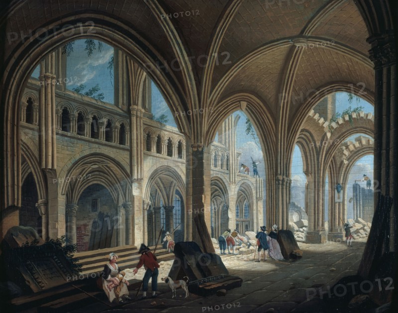 Demolition of the Church of Saint-Jean-en-Greve.