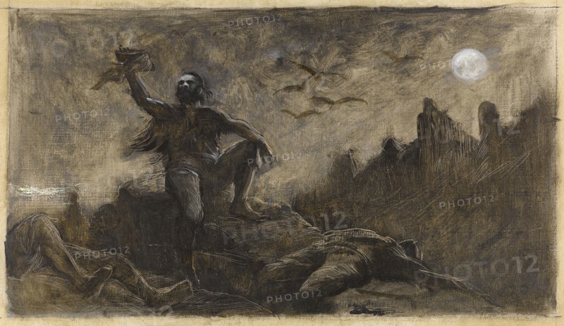 Han of Iceland Drinking the Blood of His Victims.