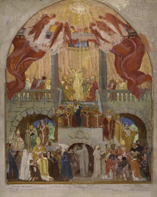 Sketch for the Church of the Holy Spirit.