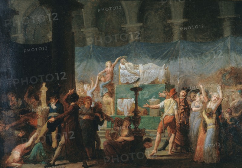 Funeral procession of Marat.