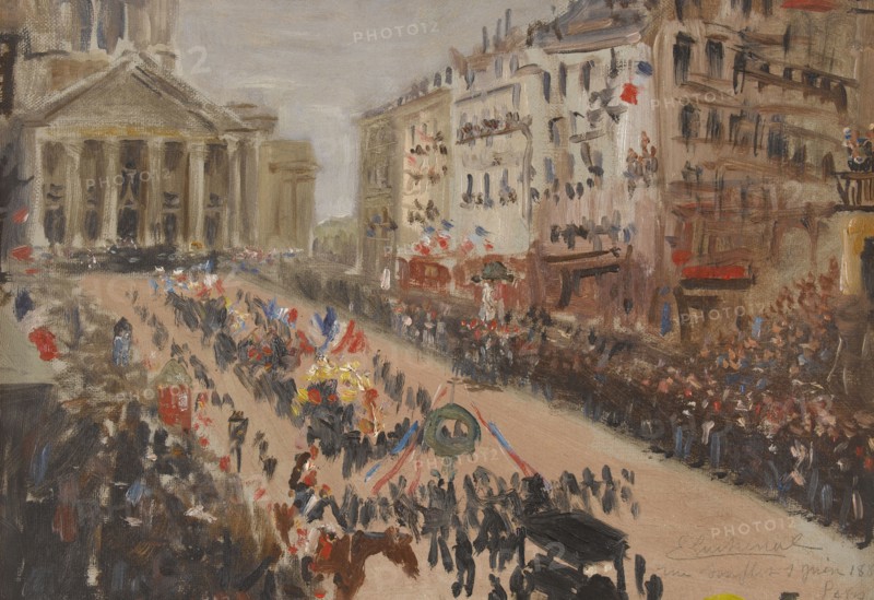 The Funeral of Victor Hugo.