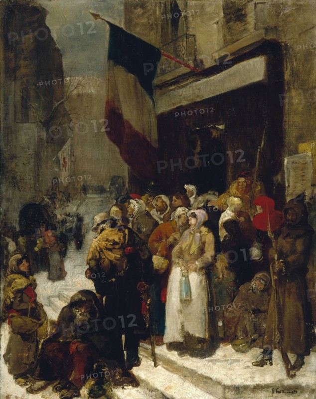 Municipal canteen in the Faubourg Saint-Martin.