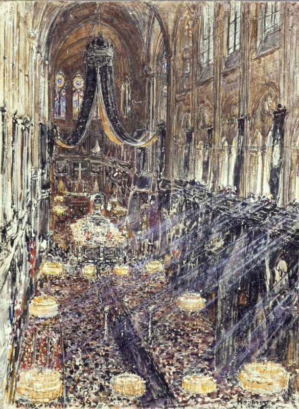 The funeral of President Felix Faure at Notre-Dame Church.