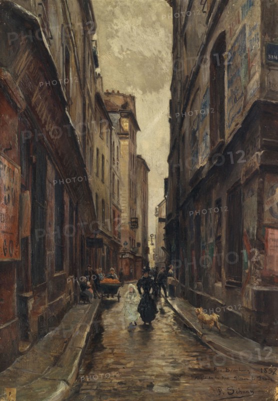 Rue Beaubourg at the corner of Rue Simon-le-Franc.