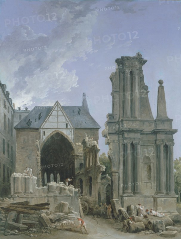 The Feuillants Church in Demolition.
