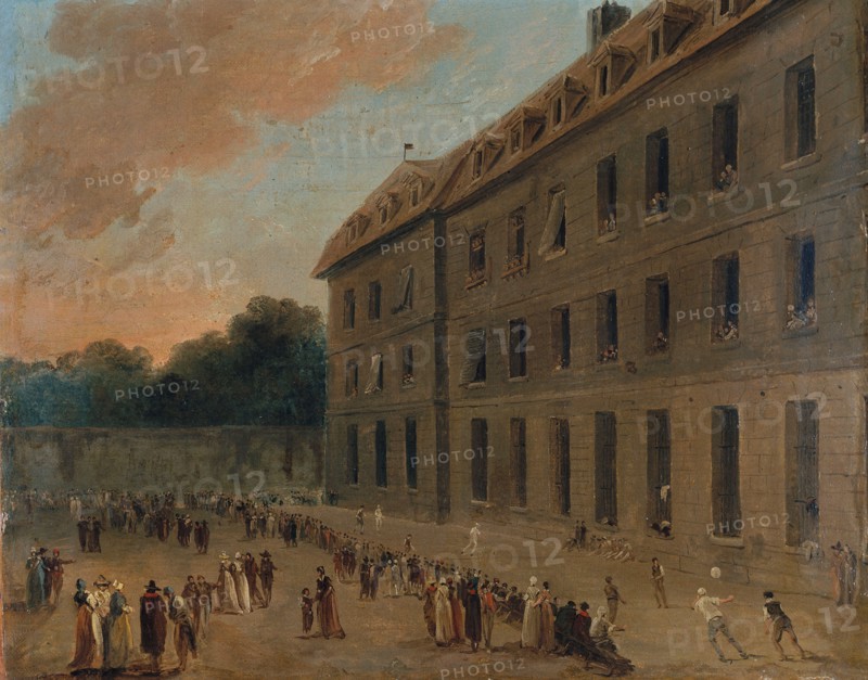 Prisoners' Recreation at Saint-Lazare: The Game of Ball.