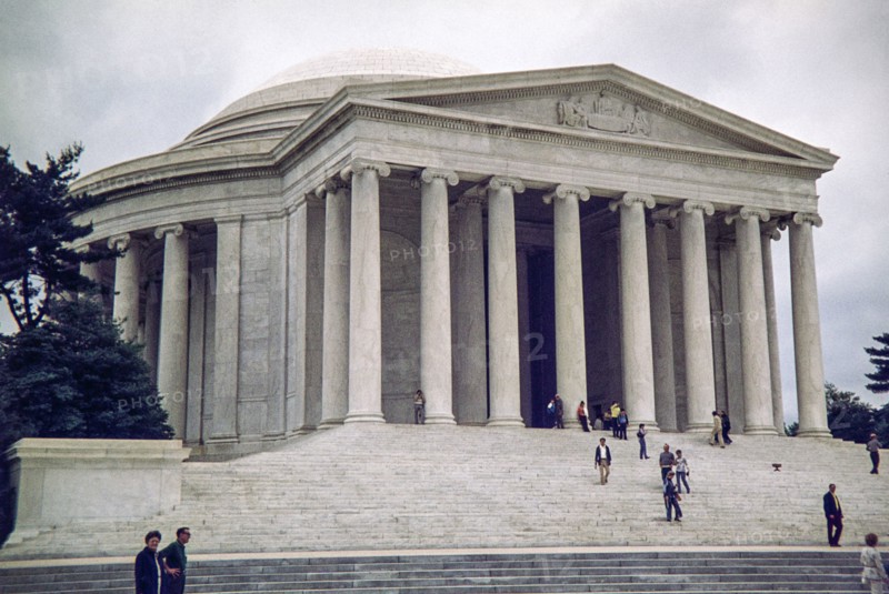 Thomas Jefferson Memorial building in Washington.