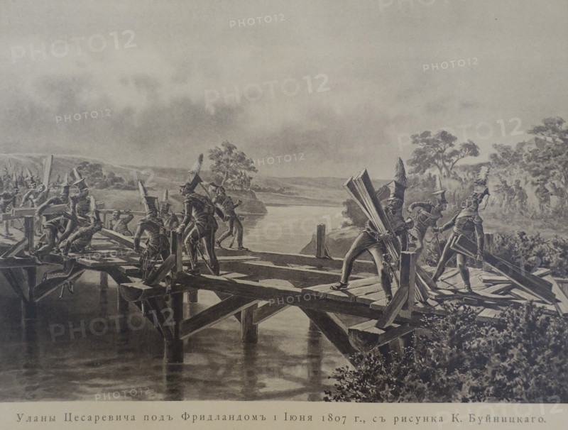 Lancers of the Tsarevich near Friedland on June 1, 1807.