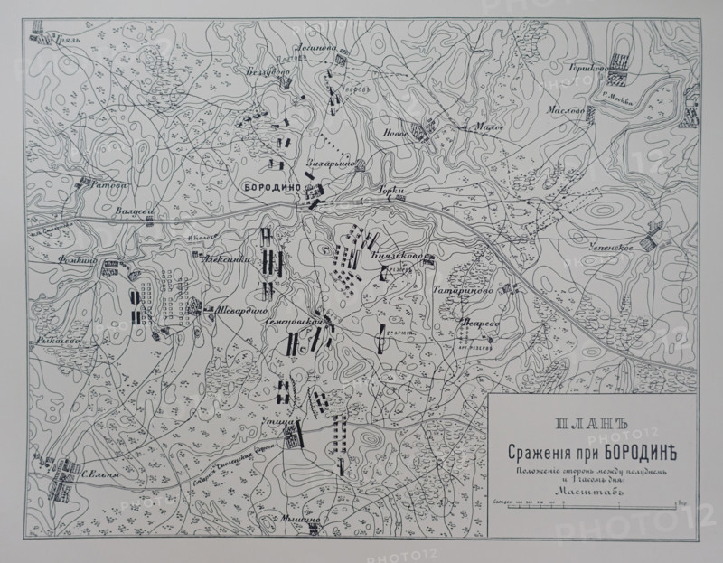 The Battle plan for Borodino.