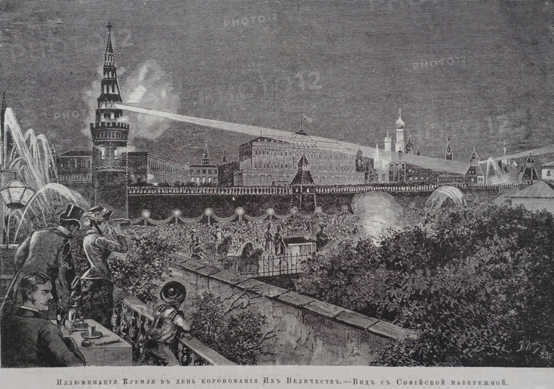 Kremlin Illumination on the day of coronation.