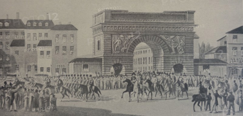 Entry of Russian troops into Paris on March 31, 1814.