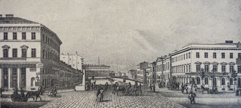 Petersburg. Confectionery of S. Wolf and T. Beranger near the Police Bridge.