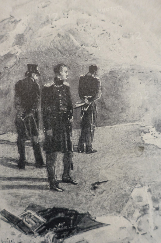 Duel between Pechorin and Grushnitsky.