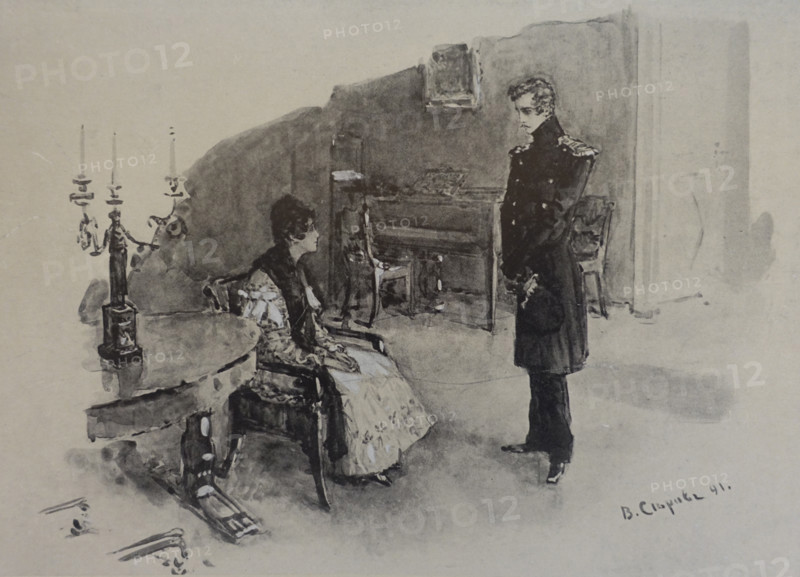 Pechorin's explanation with Princess Mary.