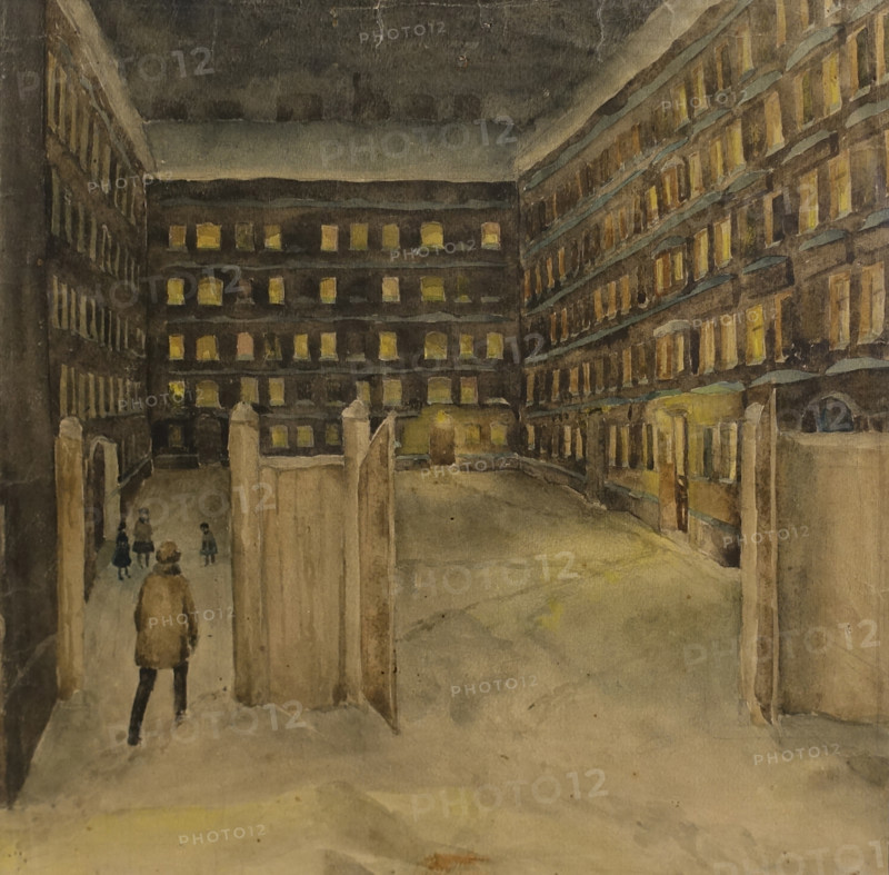 City courtyard.