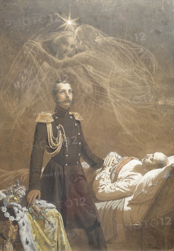 Nikolay I on his deathbed.