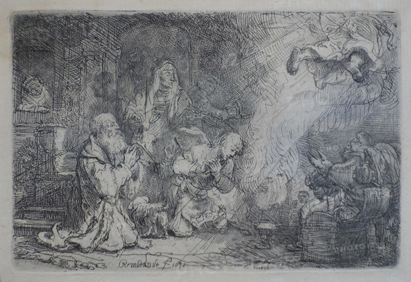 The Angel departing the family of Tobias.