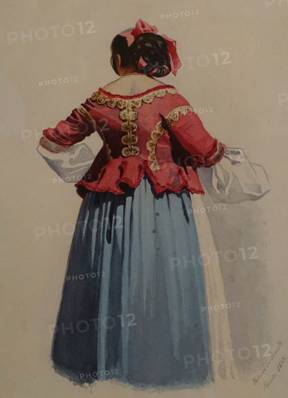 Costume of a Sorrento woman.