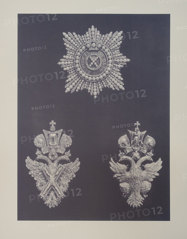 Cross and star of St. Andrew's order.