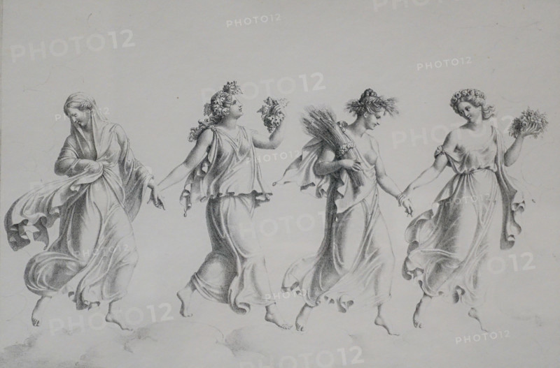 Seasons. Allegory of time.