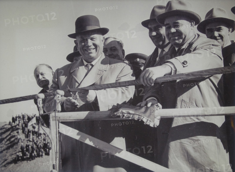 Nikita Sergeyevich Khrushchev at the opening of the North Crimean Canal.