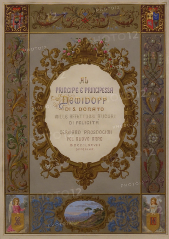 New Year's greetings to the princes Demidov.