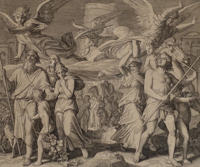 The Construction of the Tower of Babel and the Division of the Tribes of Shem, Ham and Jopheth.