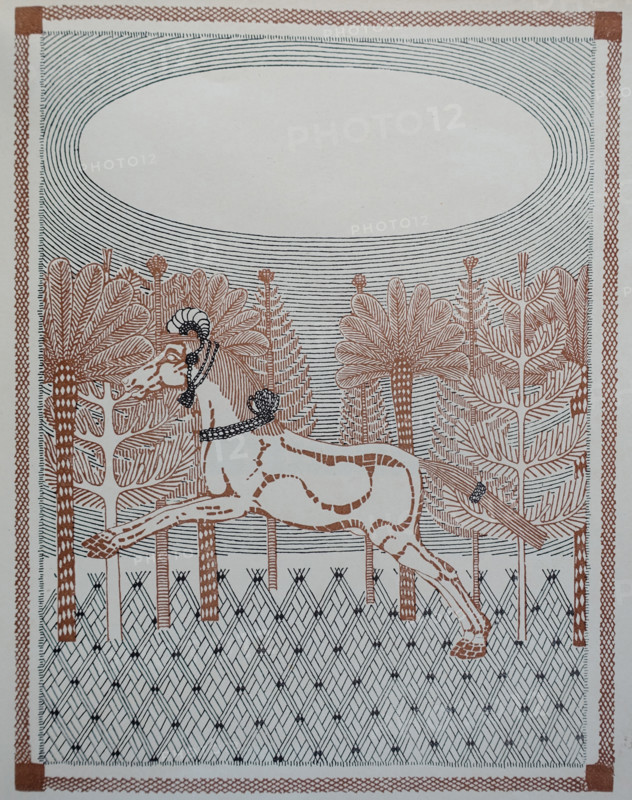 Title page for the almanac ""Northern Assyrian Flowers"".