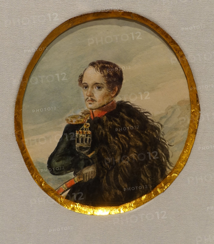 Self-portrait of Lermontov Mikhail Yuryevich.