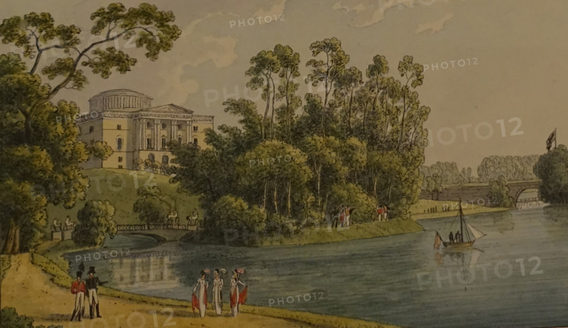 View of the Grand Palace in Pavlovsk.