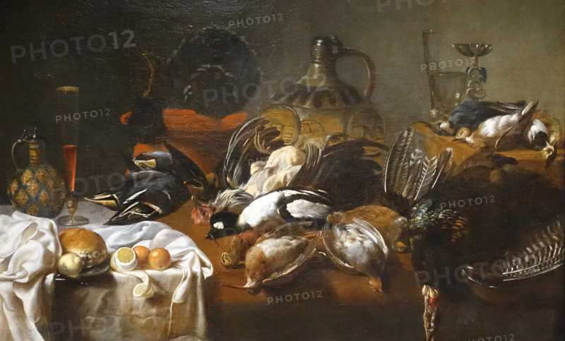 Still life with hunting trophies.