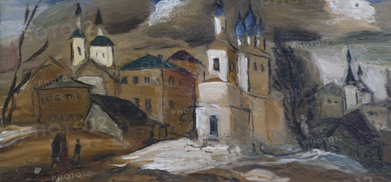 Landscape with a church.