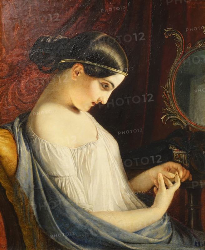 Girl with a ring.