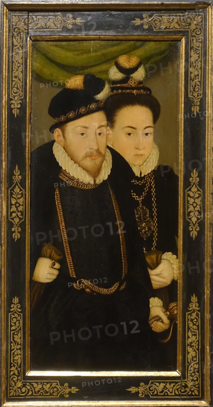 Johann III with his bride Dorothea Maria of Anhalt.