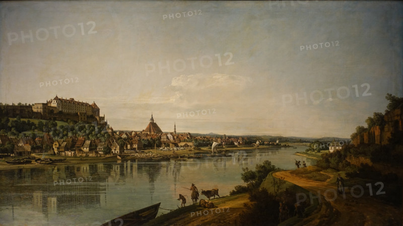 View of Pirna from Sonnenstein Castle.