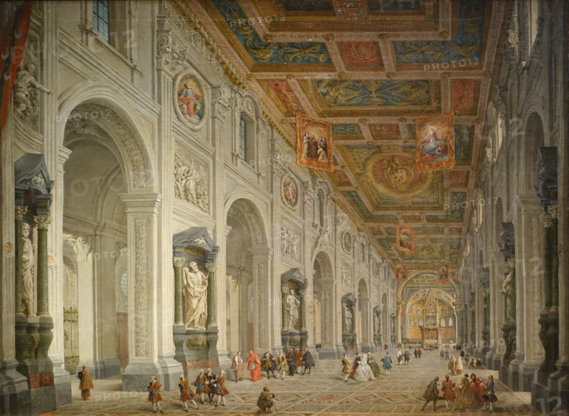 Interior of the San Giovanni in Laterano in Rome.