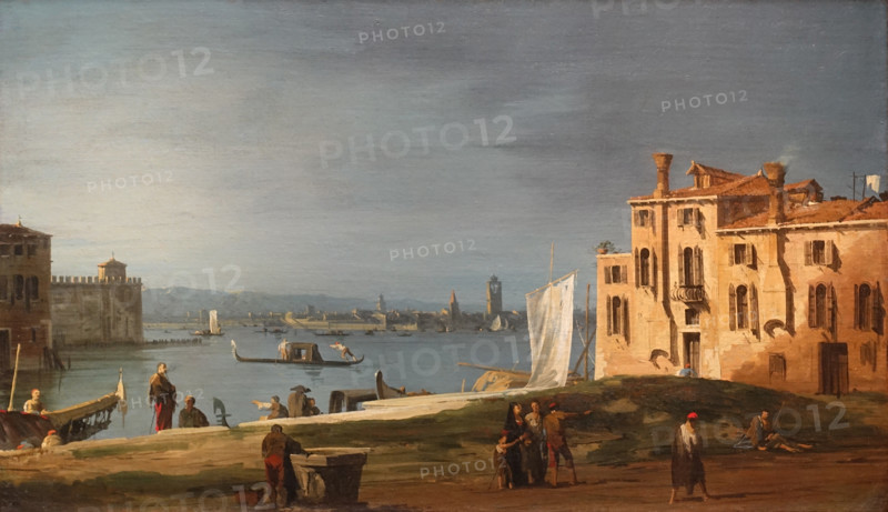 The islands of the lagoon and the arsenal seen from Campo San Pietro di Castello.
