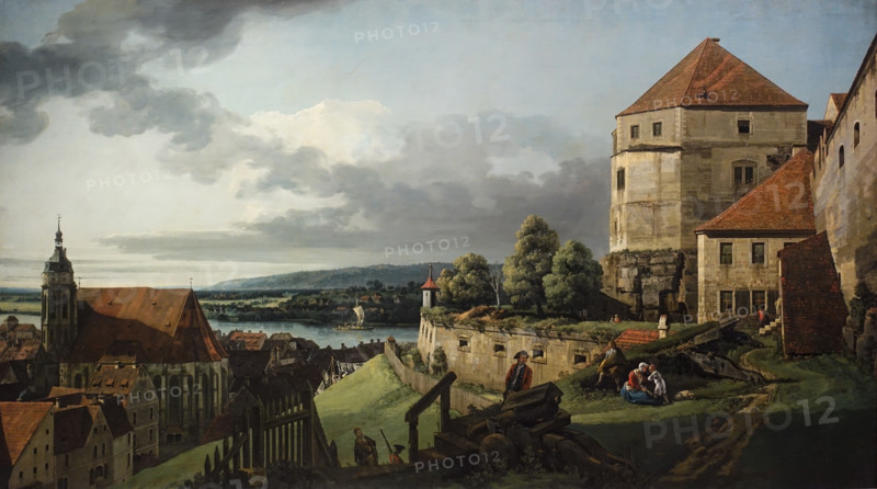 View of Pirna and the Fortress of Sonnenstein.