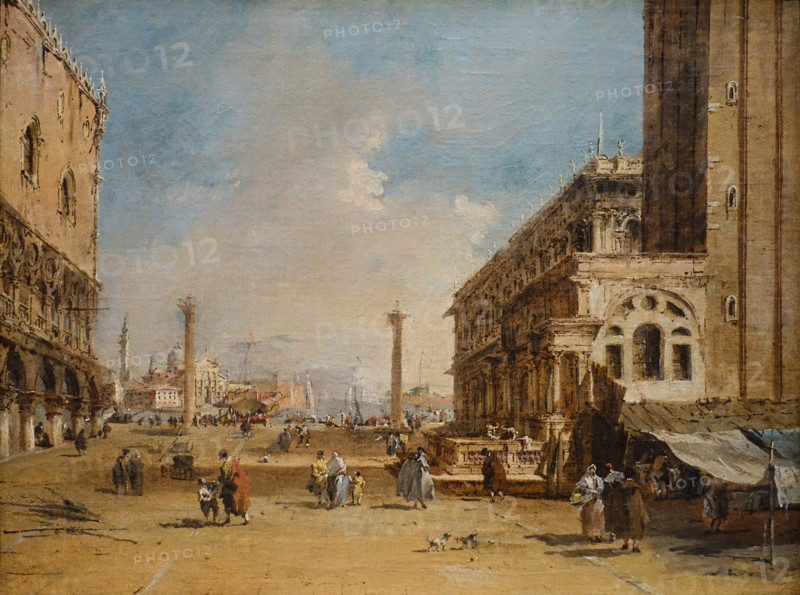View of the Piazzetta in Venice.
