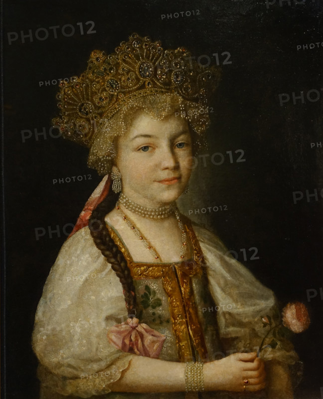 Grand Duchess Alexandra Pavlovna in Russian costume.
