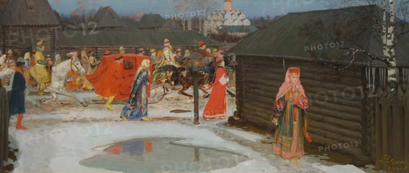 A Wedding Train in Moscow.