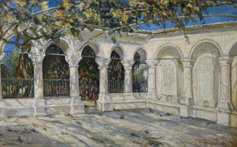 The grape yard of the Karaite kenassas in Yevpatoria.