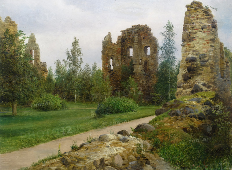 Ruins of the castle in Zegevolde.