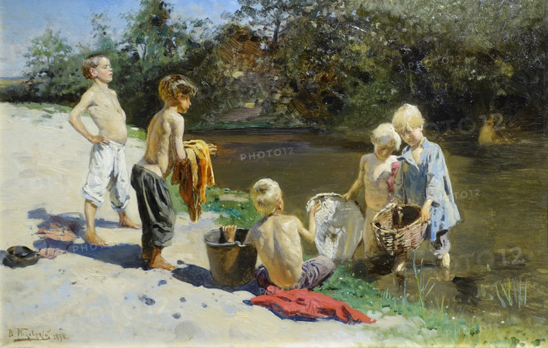 Boys fishermen.