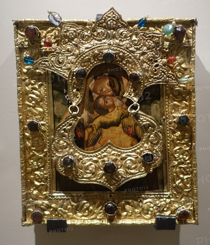 Icon of the Mother of God ""The Leaping of the Babe"".