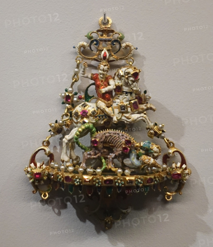 Pendant with Saint George.